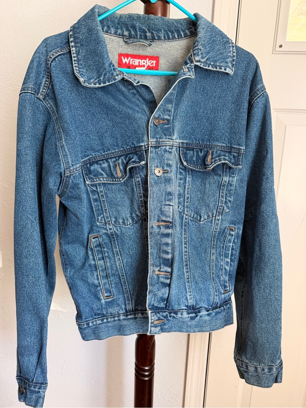 Wrangler Light Blue Denim Jacket with Washed Finish